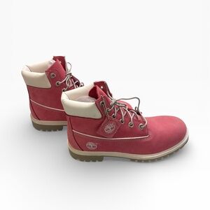 Timberland 6M pink nubuck boots NEW